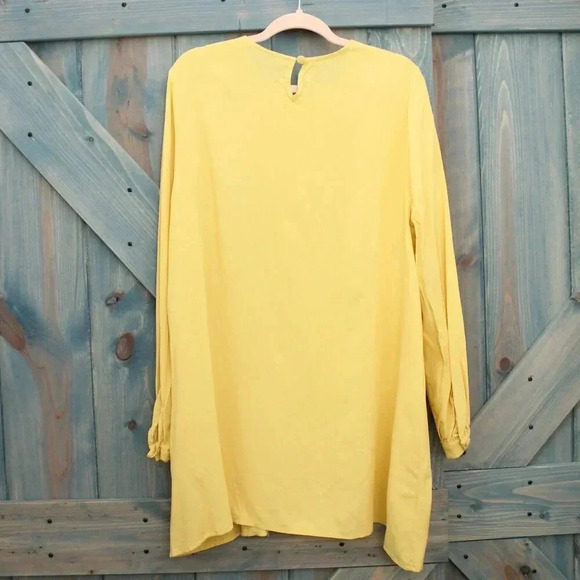 Refka Modest Clothing Brand Yellow Tunic Top NWT Size 12 Medium - Picture 7 of 7